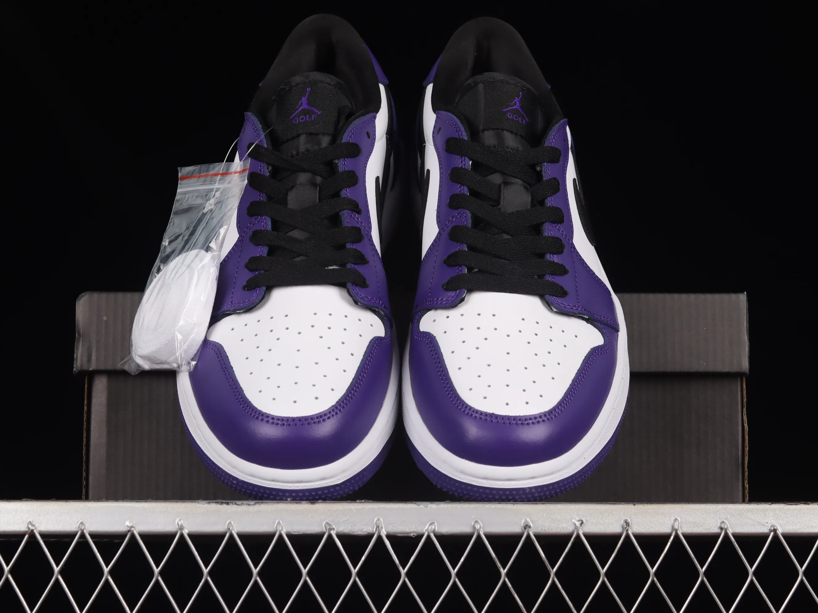 All categories Air Jordan Jordan series basketball shoes Air Jordan 1 Low Z version Air Jordan 1 Low Golf "White Purple" AJ1 Joe 1 new golf version white and purple color DD9315-105